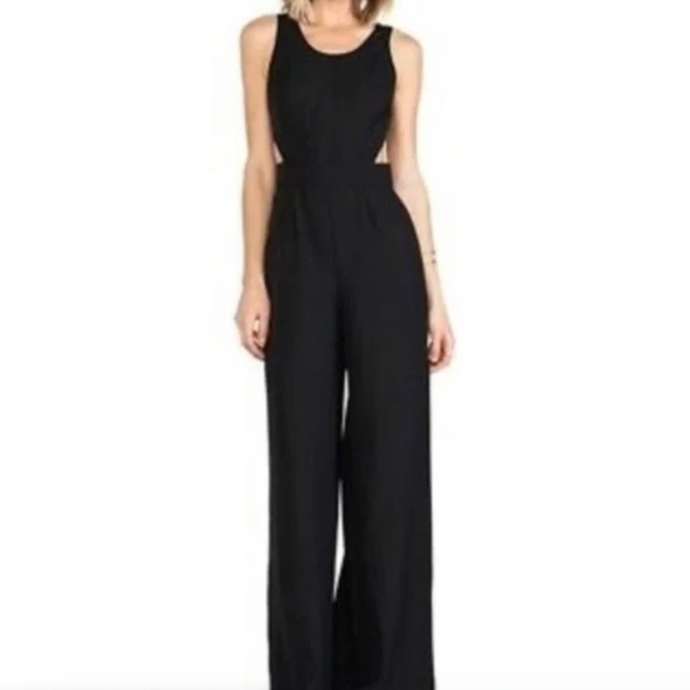 BB Dakota Black Cutout Jumpsuit